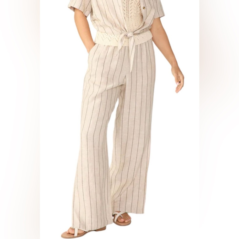 Sanctuary | Side Slit Wide Leg Linen Pants | Size M